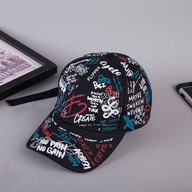 Korean%20cap%20%20cap%20for%20men%20Graffiti%20new%20cap%20hip%20hop%20baseball%20cap%20korean%20cap%20for%20women%20-%20Image%202