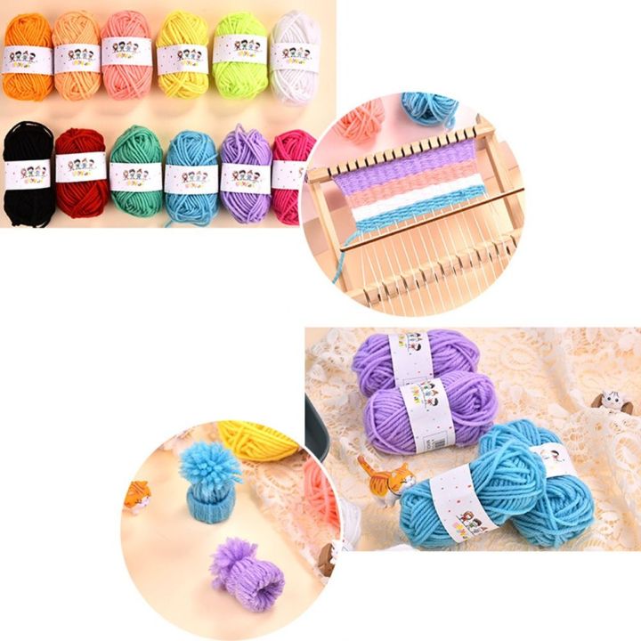 12Pcs%20Acrylic%20Yarn%20Knitting%20Wool%20Crochet%20Yarn,%20Ideal%20for%20Beginners,%20Kids%20Crafts,%20Small%20Projects%20-%20Image%203