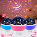 STAR MASTER LAMP NIGHT LIGHT LAMP LED Projector, Galaxy Moon Romantic Decoration Sky Star Rotating Lamp for Kid's Room and with USB Wire (Multicolour) Pack of 1. 