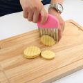 Stainless Steel Potato Cutter, Wavy French Fries Cutter, Crinkle Cutter, Wavy French Fries Cut, for Suitable Fruits and Vegetables. 