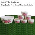Set of 7 Pieces Serving Bowls Crockery Serving Bowl Set - High Quality Melamine Material Dinnerware Home Kitchen Accessories. 