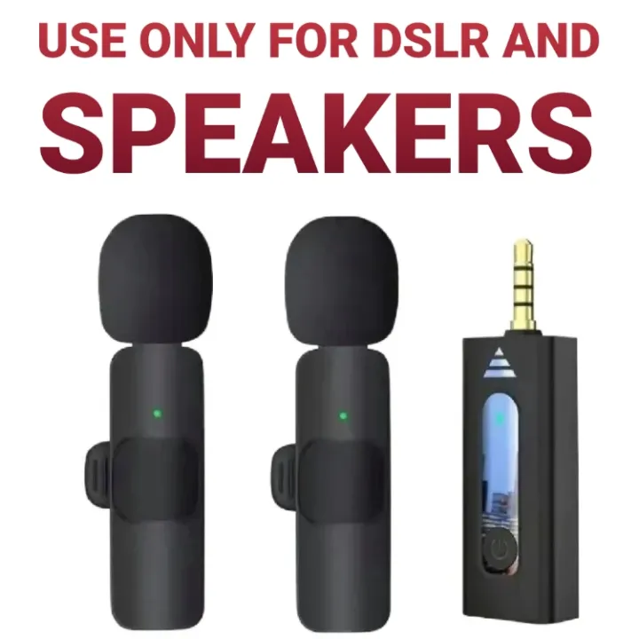 K35%20Single%20and%20Dual%20Wireless%20Microphone%203.5mm%20for%20DSLR%20&%20Speakers%20for%20Audio%20Live%20Video%20Vlogging%20Videos%20-%20Image%202