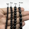 Black Glass Beads Black Marble Beads for Jewellery Making 4mm 6mm 8mm 8x11mm Imported Wholesale DIY Bracelet, Necklace & DIY Accessory Supplies. 