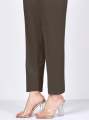 Brown Straight Trouser/Pant/Capri For Girls/Ladies-Non See Through Fabric. 