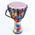 Arabic Culture Drum Djembe Drum Hand Drum | 19 x 12 Inch | with Colorful Art Patterns Percussion Musical Instrument |. 