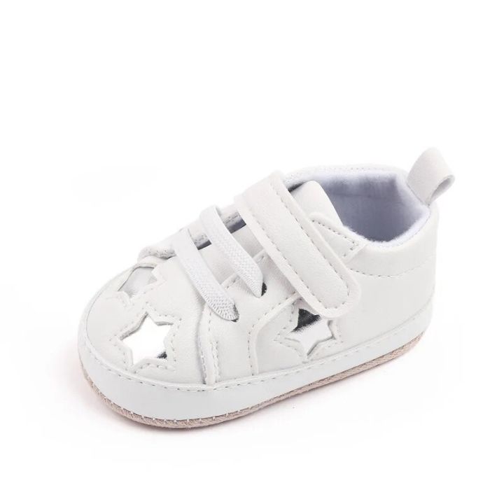 New PU Baby Shoes Boy Sneakers Basketball Sports Shoes Star Soft Sole Newborn Toddler Infant First Walkers Baby Girls Footwear