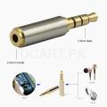 2.5mm Female to 3.5mm Male Audio Jack Converter Adapter. 