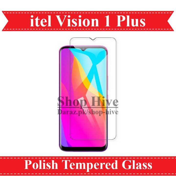 itel Vision Plus Tempered Glass Screen Protector Premium High
