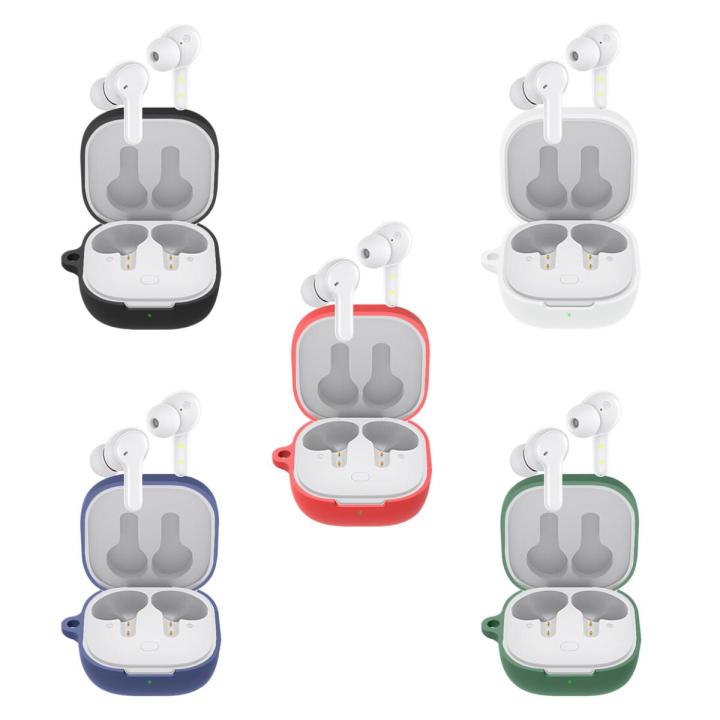 Silicone Earbuds Protective Case For QCY T13 Earphone Shockproof Skin Shell Charging Box Cover For QCYT13 Accessories With Hook