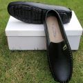 Black Importia Synthetic Leather Loafers For Men. 