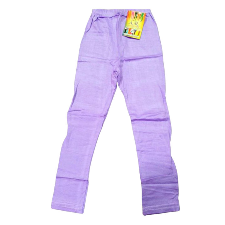 Baby girl plain light purple tights pajama romali wala for kids.