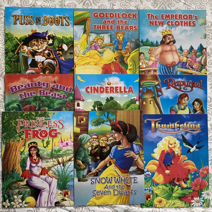 9 English Story Books Set for Kids