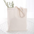 Reusable Large Capacity Canvas Shopping Bags Folding Eco-friendly Cotton Tote Bags DIY Shoulder Bag Grocery Handbag. 