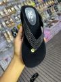 Black Bed Sole Shoes for Women - Black Velvet Chappal for Ladies. 