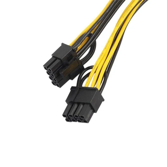 PCI-E%206-Pin%20To%202x%206+2-Pin%20(6-Pin/8-Pin)%20Power%20Splitter%20Cable%20PCIE%20PCI%20Express%20PCIe%20Male%20Pin%2018AWG%20Stagnated%20Copper-UL1007%20Wire%20-%20Image%203