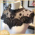 Enigma- Lace Applique Embroidery Process Multi-Color Lace Neck Collar. 