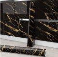 Marble Sheet 60x200cm Wall Paper Waterproof Heat Resistant Self Adhesive Anti Oil Kitchen Wallpaper- Marble Sheet Texture Design PVC- Sticker sheet Furniture New Skin Kitchen Cabinet Paper- Oilproof Table top Sticker sheet. 