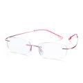 1PC Classic Ultralight Rimless Memory Titanium Magnetic Reading Glasses Men Women Presbyopic Eyeglasses Strength +1.0~+4.0. 
