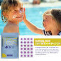 24pcs Uv Detecting Patches Uv Test Stickers Uv Stickers Sunscreen Effect Test Sticker Sun Protection Reminder Safe Sunscre Gener. 