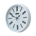 Hitco White Round Wall Clock For Office And Home - Black Number Circle Clock Wall Stylish - Step Movement Wall Clocks - Wall Clocks For Bedroom Decorating Item - Wall Clock For School / Hospital / Home / Office. 