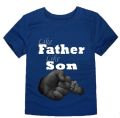 Like Father Like Son Digital Printed T-Shirt For Boys/ Shirt For Boys - Stay Matching And Stylish With Father-Son Printed T-Shirts. 