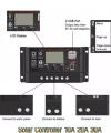 PWM 10A 20A 30A Solar Charge Controller 12V 24V LCD Display Dual USB Solar Panel Charger. 