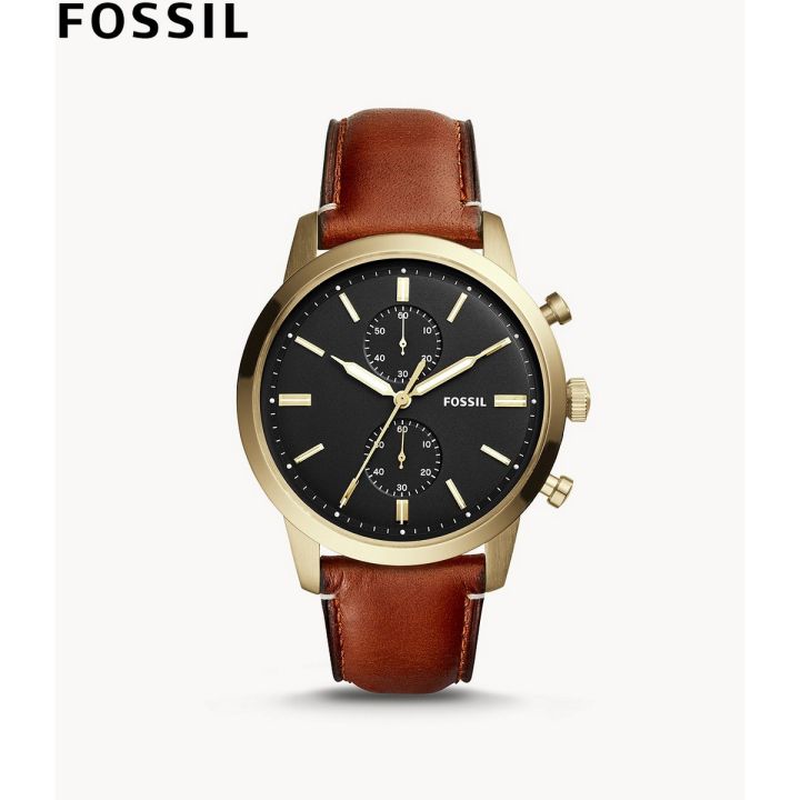 Fossil townsman black chronograph watch best sale