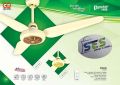 Khurshid Fan AC DC Icon Wood Fancy Ceiling Fan - Inverter Hybrid with Remote Control Copper Winding - 56 Inches Blade Size. 