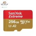 Sandisk EXTREME 256GB - 190MB - A2 / UHS-I / U3 / V30 / C10 - SDXC MicroSD Memory Card - For Action Cam / Drones / Helicam. 