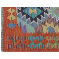 Y14908# Hallway Hand Made Traditional Oriental Home Decor Multicolor Entryway Durrie Flat Weave Rug 240 x 80 cm/2'6 x 7'8 ft. 