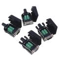 【NEW】 DB9 Connector Male Female 9 Pin Plug Wire Sleeve RS232 RS485 Breakout Terminals. 