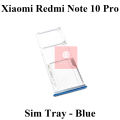 Xiaomi Redmi Note 10 Pro SIM Tray Sim Jacket Sim Slot Sim Door For Xiaomi Redmi Note 10 Pro - Blue. 