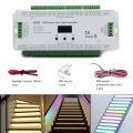 32CH ES32 PIR Motion Sensor Stair Moving Effect Stair COB led Light Strip Controller 12V Steps Staircase Step Ladder Night Light. 