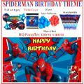 Spider man / BIRTHDAY DECORATION / BIRTHDAY THEME FOR BOYS /  BIRTHDAY DECORATION / birthday accessories / balloons for birthday / PARTY SUPPLIES / KIDS. 
