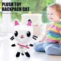 28CM Backpack Cat Plush Toy Gabby Dollhouse Cartoon Stuffed Doll Animals--colorful. 