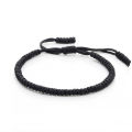 Classic Black White Bracelets Bangles Tibetan Buddhist Adjustable Handmade Braided Knots Bracelet Wrist Jewelry For Women Men. 