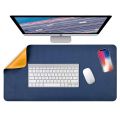 Leather Desk Pad Protector,Mouse Pad,Office Desk Mat,Non-Slip Double Sided PU Leather Desk Blotter,Laptop Desk Pad,Waterproof Desk Writing Pad for Office and Home (35.4" x 17.7"). 