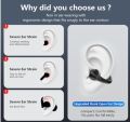 New Open Ear Bone Conduction Headphones Bluetooth 5.3 Open Clip Ear Earbuds Built-in Mic with Ear Hooks 60 Hours Playtime Sport Earphones IPX7 Waterproof for Fitness Running Walking Black. 