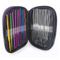 22pcs Multicolour Aluminum Crochet Hook Knitting Needle Set Weave Craft Yarn. 
