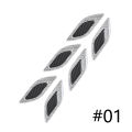6Pcs/Set Car Sticker Truck Auto Motor Reflective Strips Anti-Scratch Safety Warning Carbon Fiber. 