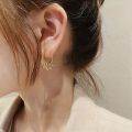 Earrings Rose Gold Long Lasting Polish Bali With Ball Style New Look For Grils And Women Casual Use Preimium Look. 
