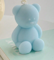 Pack of 3 Mini Teddy Bear Scented Candle, DIY Decoration, Creative Birthday Gift, Baby Shower, Gender Reveal Candle. 