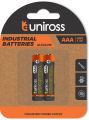Uniross 2 AAA Industrial Alkaline Battery Cell. 