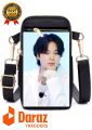 BTS,BTS Mobile Shoulder Bag with Photo-Friendly Pocket, BTS Mobile Shoulder Bag Shoulder Bag ,Picture Pocket Bag,Mobile Crossbody Bag For Girls,Crossbody Bag Girls Bag,Bag,BTS Bag For Girls(1 Chain  Free)(1 KeyRing Free) collect voucher for free delivery. 