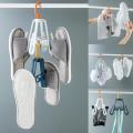 New 360° Rotating Foldable Shoes Hanger Multifunctional Shoe Rack Balcony Drying Rack Shoes Organizer Hanger Rack Plastic Shoes Drying Rack Hanger Shelf Space Saving. 