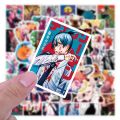 50Pcs Chainsaw Man Anime Stickers Laptop Fridge Skateboard Graffiti Phone Suitcase Waterproof Sticker Decoration Toy Decal. 