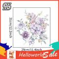 Floral Toilet Sticker Colorful Flower Toilet Sticker Waterproof Pvc Decal for Bathroom Toilet Lid Decoration Removable Self-adhesive Wall Art Buyers' Favorite Dust-free Surface Decal. 
