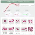 OUMERY Embroidery Starter Kits Stamped Cross Stitch Kits Beners for DIY 11CT Embroidery Kit 20X20(Inch) - Flowers and Plants. 