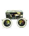 Universal Angel Eyes Fog Light Projector with Ring light. 