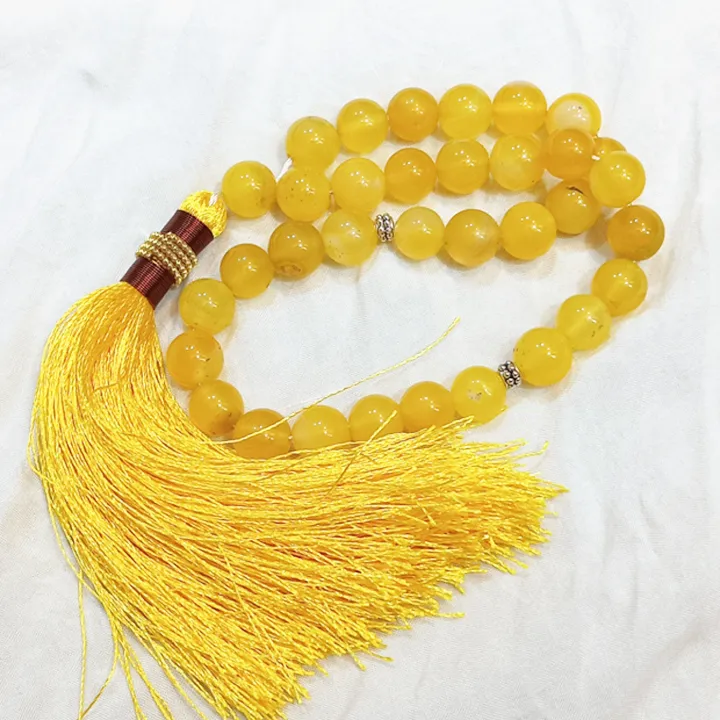 Yellow%20Color%20Aqeeq%20Stone%20Tasbeeh%2033%20Beads%20%20(Size%2012MM)%20-%20Fancy%20Men%20and%20women%20Choice%20Color%20Tasbih%20(Agates)%20muslim%20Agate%20zikr%20prayer%20Tasbeeh%20-%20handmade%20Rosary%2012mm%20tasbi%20counter%20Stress%20Relaxation%20-%20Image%203
